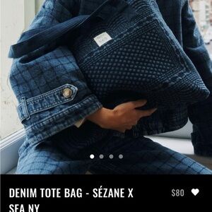 ISO Sézane x Sea NY Denim Tote Bag